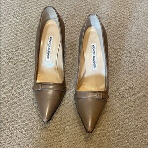 Manolo Blahnik Brown Pointed Toe Heels